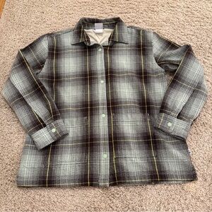 EUC The North Face Valley Twill Utility Shacket Barn Jacket, Mint, Womens sz L